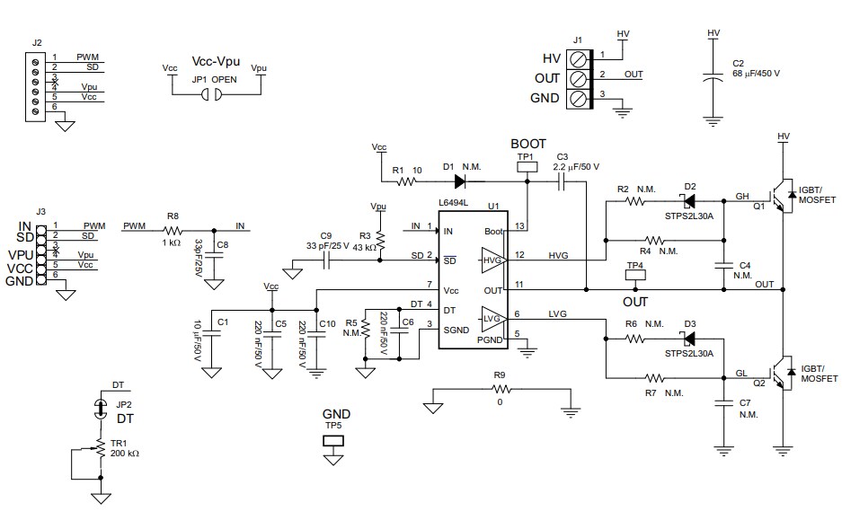 Schematic - STMicroelectronics EVAL6494L Evaluation Board
